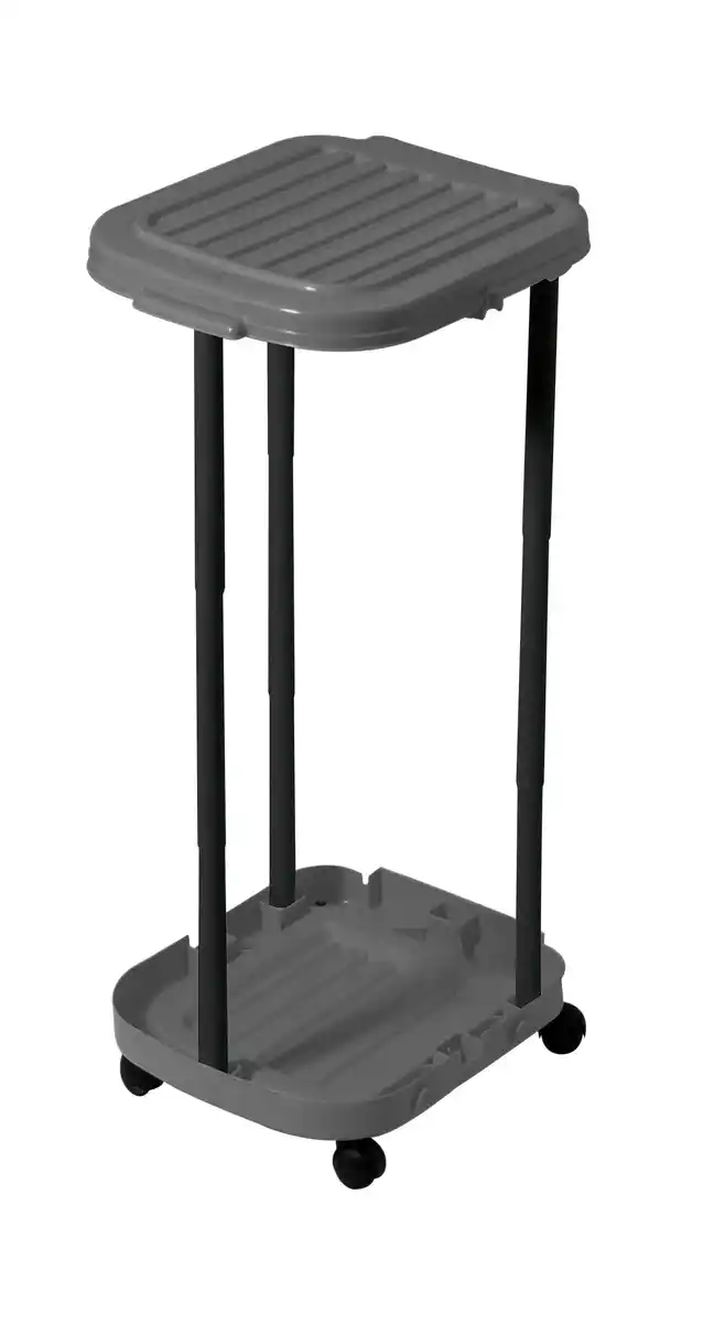 Bild 1 von Tontarelli Müllsackhalter Zappy mit Rollen schwarz-anthrazit