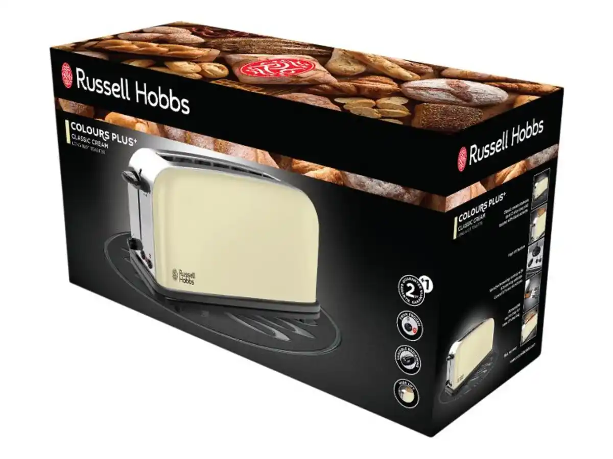 Bild 3 von Russell Hobbs Langschlitz-Toaster »Colours Plus+ Cream 21395-56«