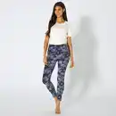 Bild 1 von Damen-Homewear-Velvet-Leggings mit Blumen-Muster