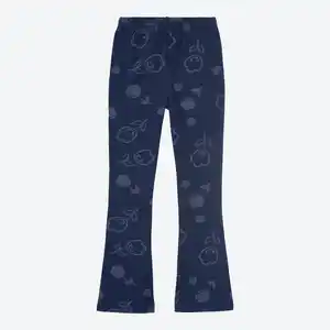Kinder-Mädchen-Bootcut-Leggings mit Allover-Print