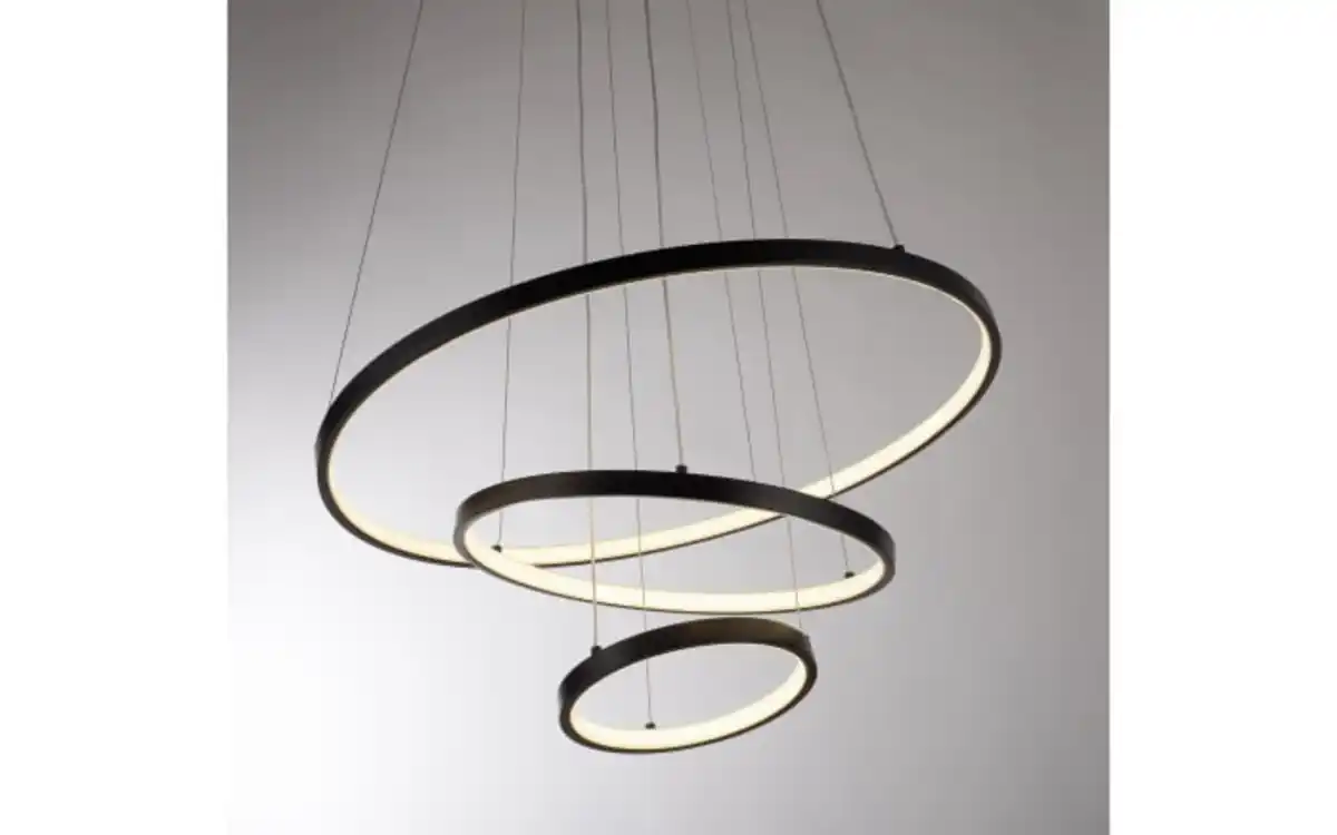 Bild 4 von LED-Pendelleuchte Cerchi, schwarz, inkl. Höhenverstellung