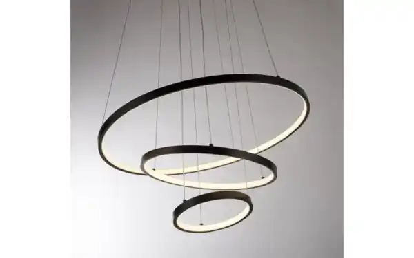 Bild 4 von LED-Pendelleuchte Cerchi, schwarz, inkl. Höhenverstellung