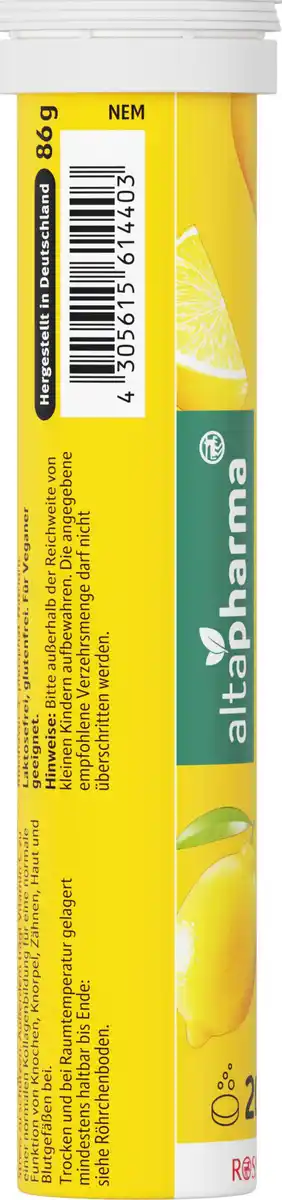 Bild 2 von altapharma Brausetabletten Vitamin C, 86 g