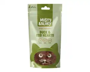 Katzensnack 50g Ente&Fisch Herzen