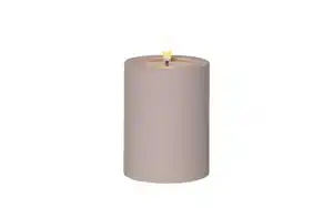 Outdoor LED Kerze Flamme soft, beige, 12,5 cm