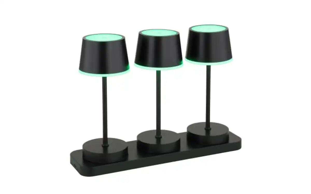 Bild 3 von Akku-Tischleuchte Dawson, schwarz, 3er Set
