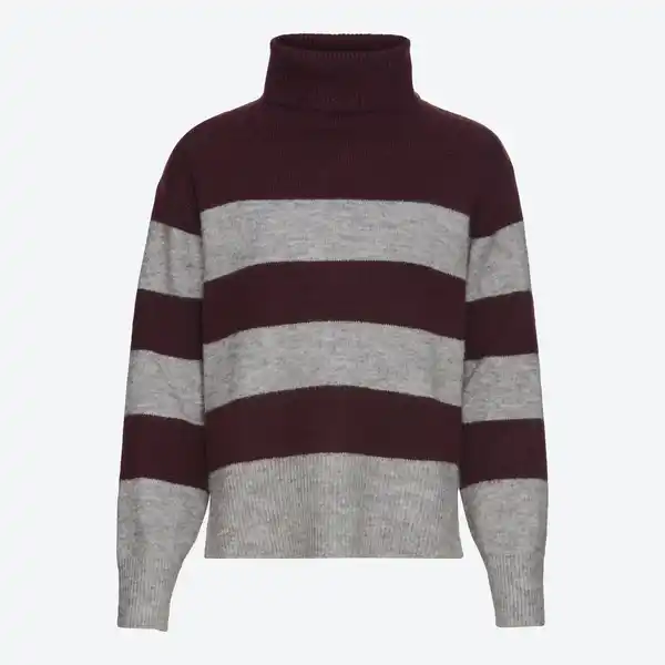 Bild 3 von Damen-Ringelpullover mit Rollkragen