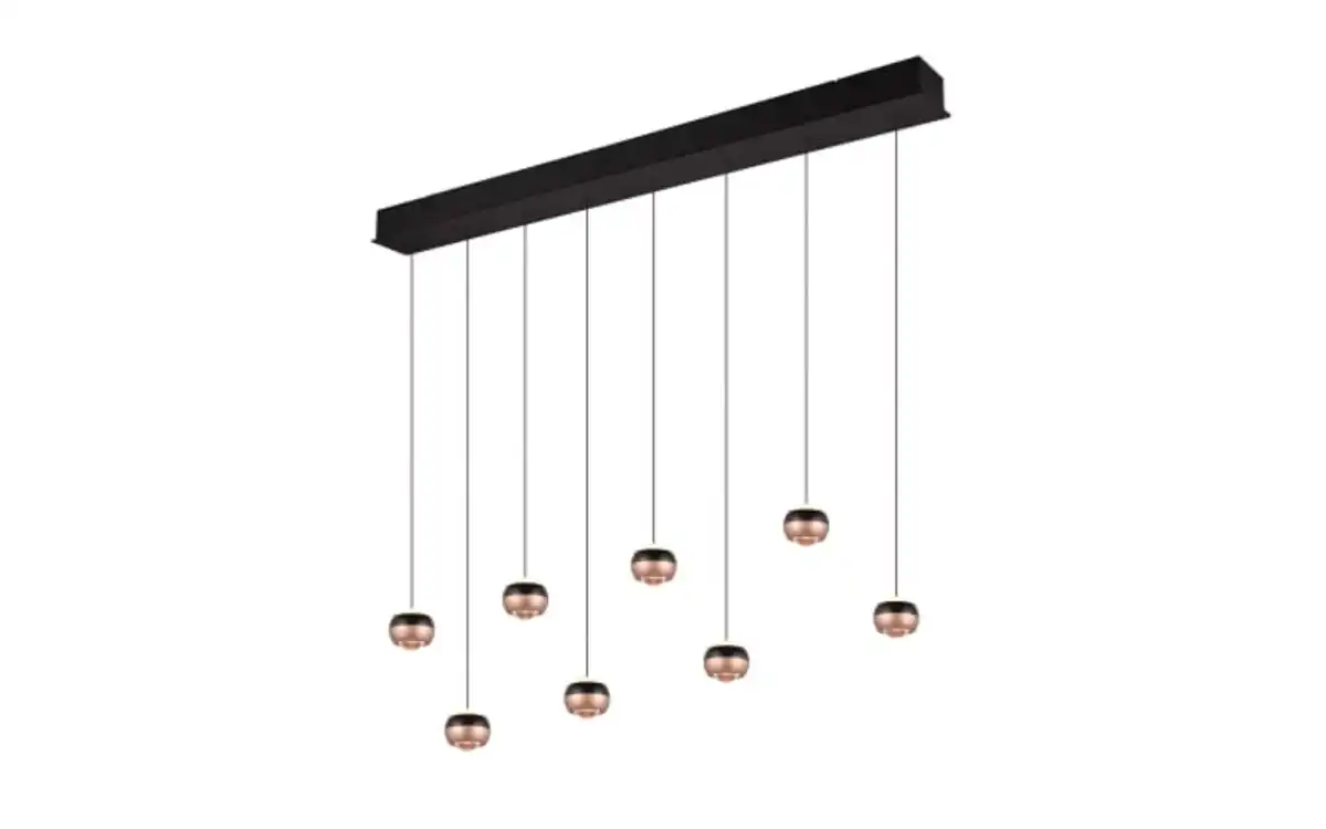 Bild 1 von LED-Pendelleuchte Orbit, schwarz/coffee, 8-flammig, 155 cm, inkl. Dimmfunktion