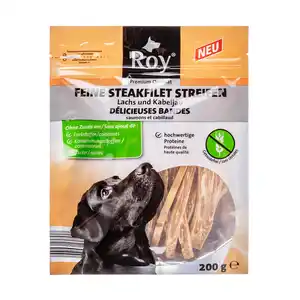 Feine Steakfilet Streifen- Lachs und Kabeljau