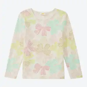 Kinder-Mädchen-Langarmshirt mit hohem Baumwollanteil