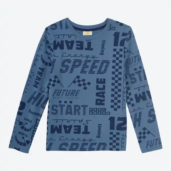 Bild 1 von Kinder-Jungen-Langarmshirt mit Allover-Print