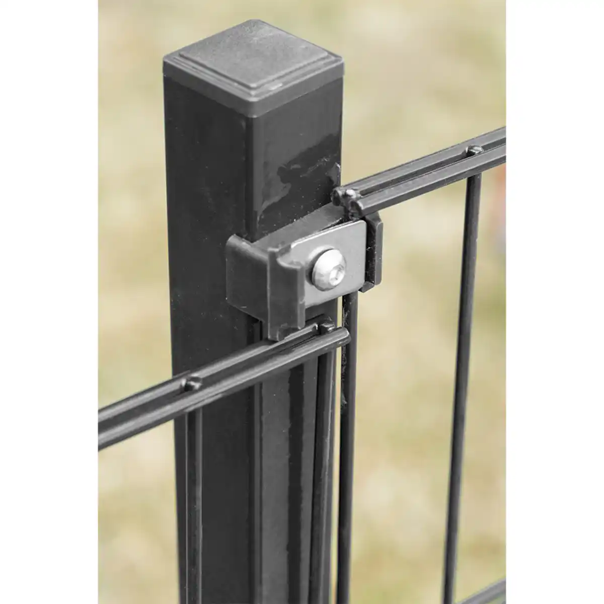 Bild 3 von Doppelstabmattenzaun Komplett-Set, ca. 123 cm x 10 m - Anthrazit