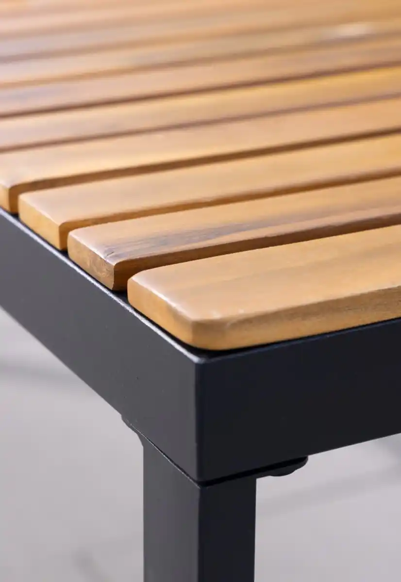 Bild 3 von Gartenbank aus Akazienholz, ca. 130 x 35 x 45 cm