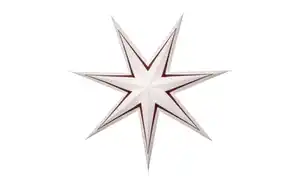 Papier Stern Stripe, dunkelrot/weiß, 70 cm