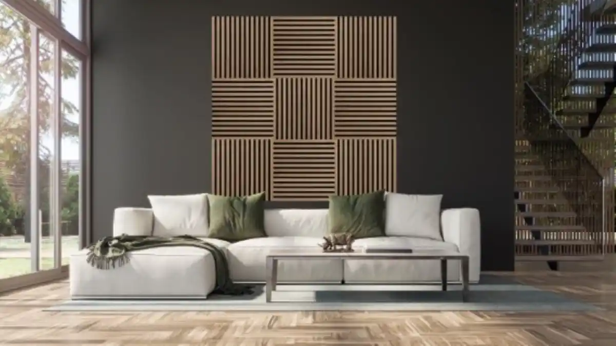 Bild 2 von ELEPHANT Akustik Paneel Square, 4er Set, Light Oak