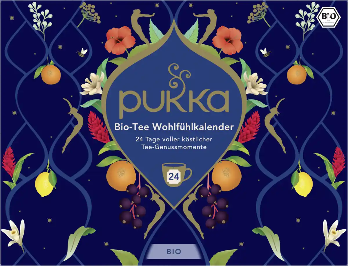 Bild 1 von Pukka Bio-Tee Wohlfühlkalender 2025 (24 Beutel), 39,6 g