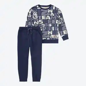 Kinder-Jungen-Set mit Allover-Print, 2-teilig