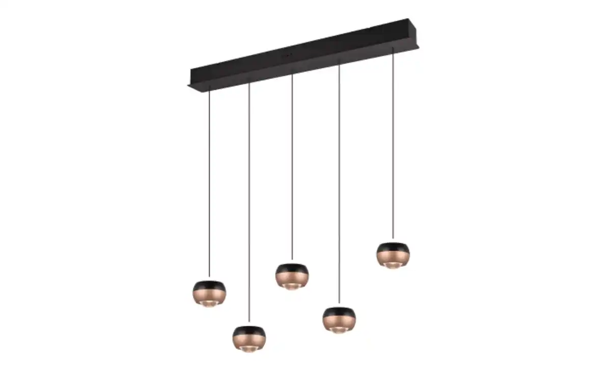 Bild 1 von LED-Pendelleuchte Orbit, schwarz/coffee, 5-flammig, 100 cm, inkl. Dimmfunktion
