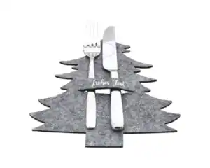 Besteckhalter Weihnachtsbaum Filz