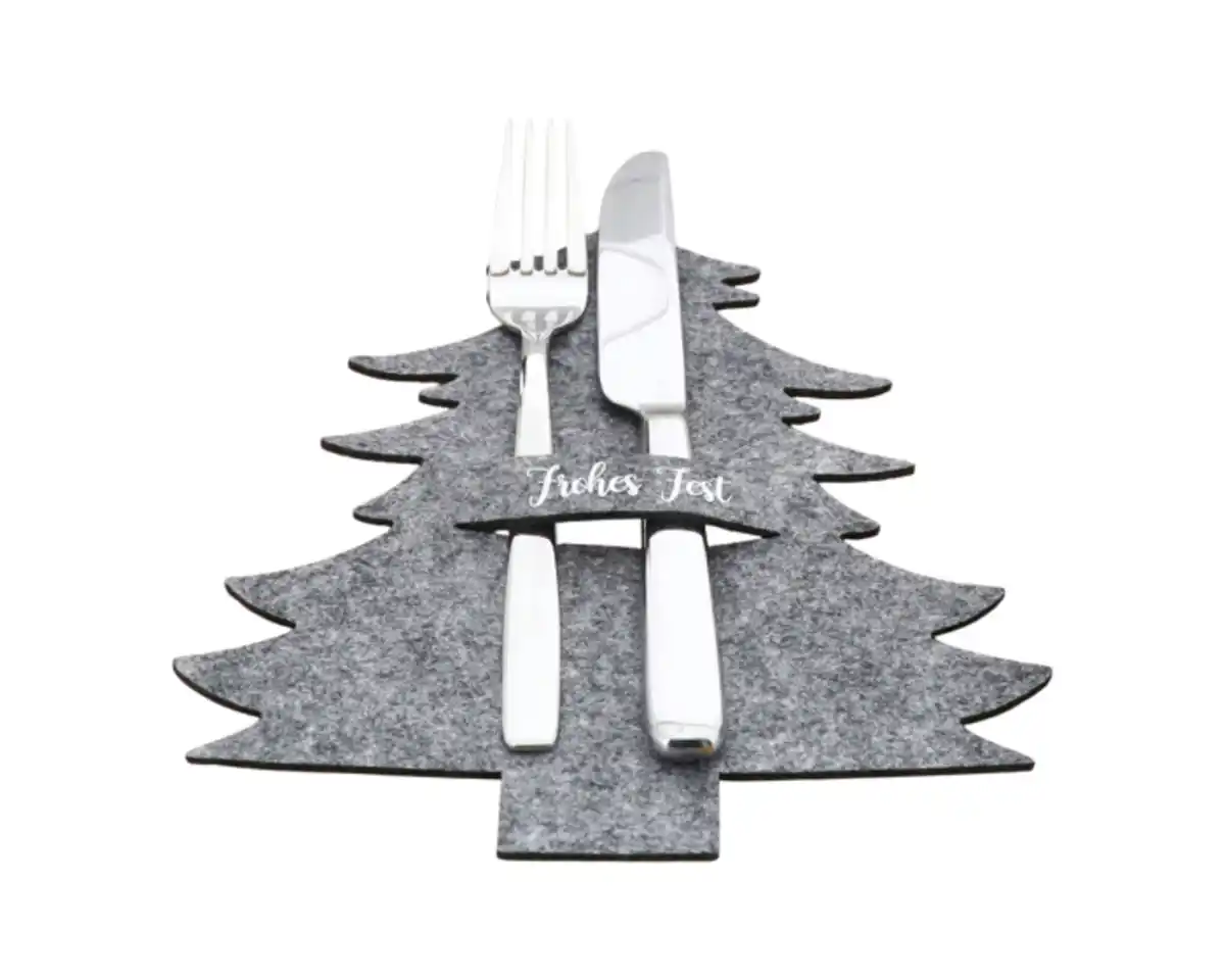 Bild 1 von Besteckhalter Weihnachtsbaum Filz