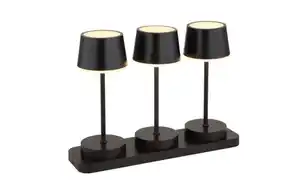 Akku-Tischleuchte Dawson, schwarz, 3er Set