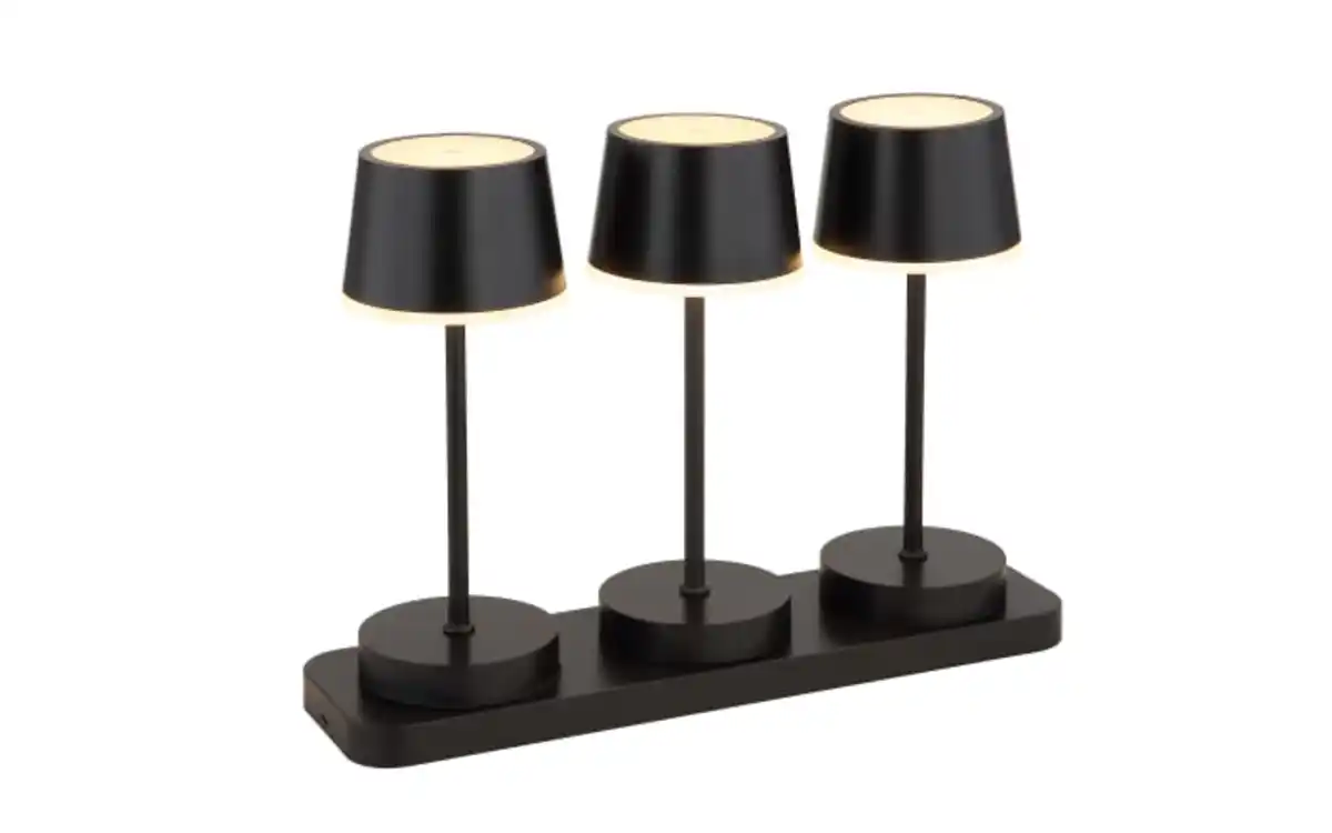 Bild 1 von Akku-Tischleuchte Dawson, schwarz, 3er Set