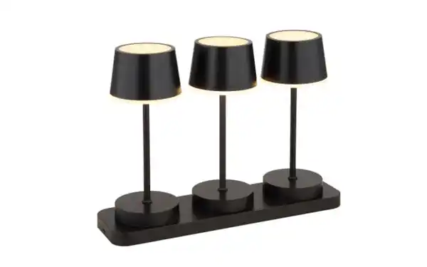 Bild 1 von Akku-Tischleuchte Dawson, schwarz, 3er Set