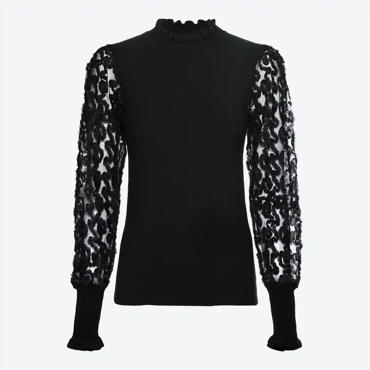 Bild 1 von Damen-Pullover mit Rüschen