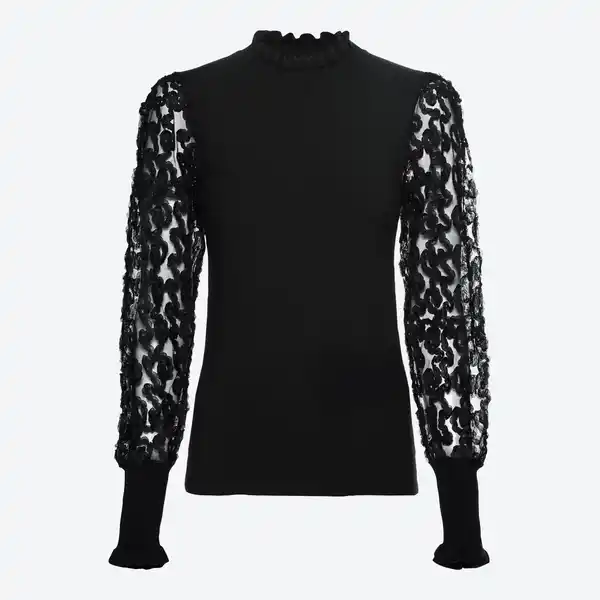 Bild 1 von Damen-Pullover mit Rüschen