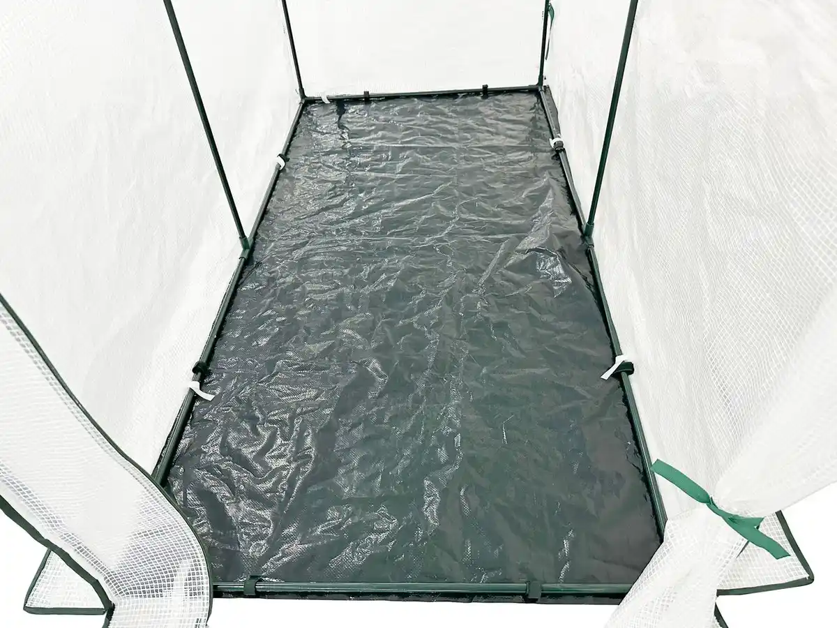 Bild 4 von Ganzjahres-Gewächshaus mit isolierender Bodenmatte, ca. 200x100x200 cm – Transparent