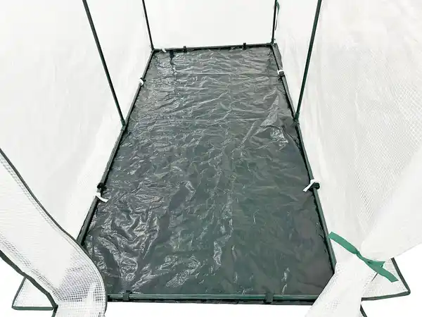 Bild 4 von Ganzjahres-Gewächshaus mit isolierender Bodenmatte, ca. 200x100x200 cm – Transparent