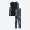 Bild 2 von Damen-Pyjama mit Schmetterlingsmuster, 2-teilig