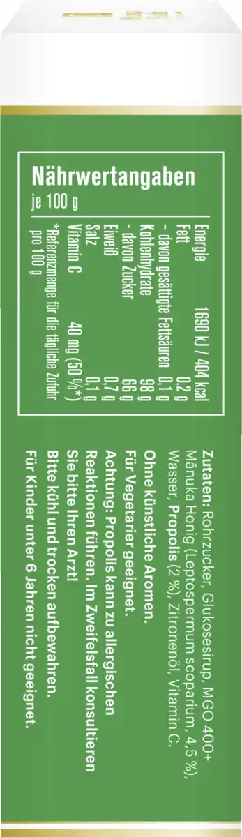 Bild 3 von manuka health Manuka Honig Hustenbonbons MGO 400+ mit der Kraft reiner Propolis, 100 g