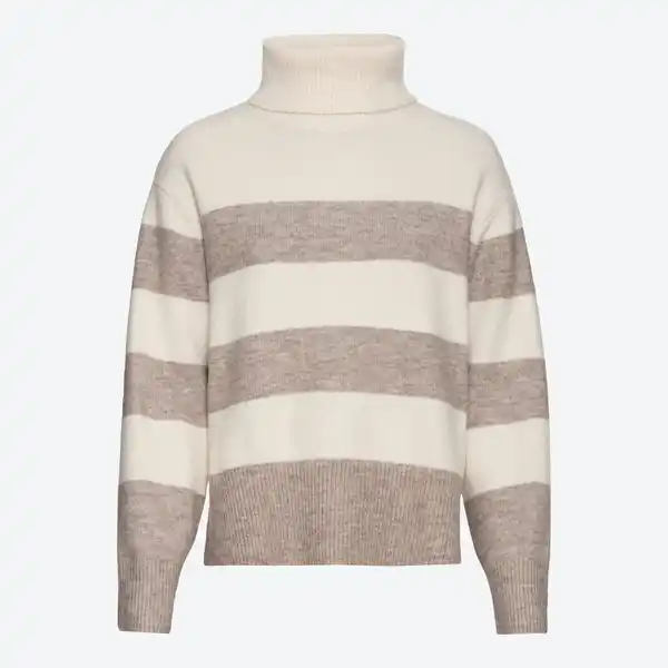 Bild 3 von Damen-Ringelpullover mit Rollkragen