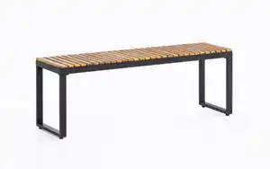 Gartenbank aus Akazienholz, ca. 130 x 35 x 45 cm