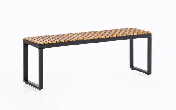 Bild 1 von Gartenbank aus Akazienholz, ca. 130 x 35 x 45 cm