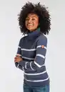 Bild 1 von KangaROOS Rollkragenpullover in lässiger Form mit Kontraststreifen, Blau|weiß