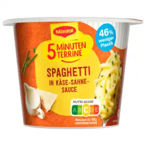 Maggi 5 Minuten Terrine Spaghetti in Käse-Sahne-Sauce 62g