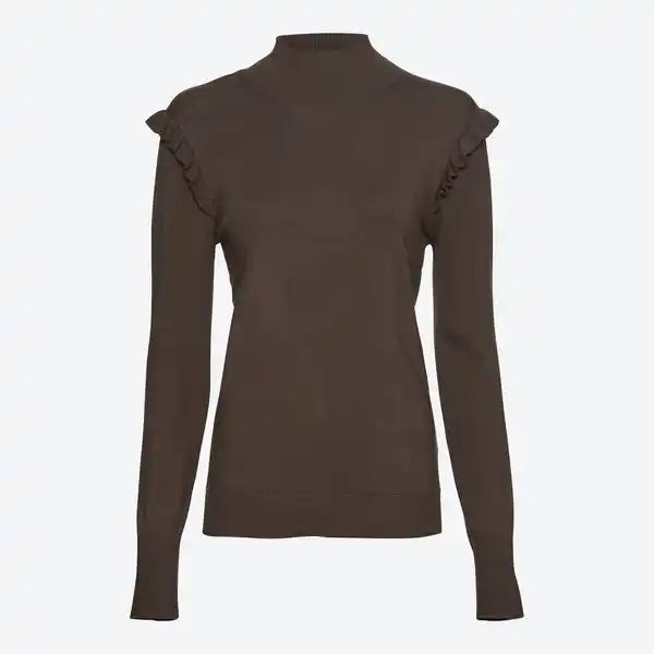 Bild 1 von Damen-Pullover mit Rüschen an den Schultern