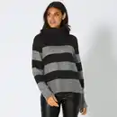 Bild 1 von Damen-Ringelpullover mit Rollkragen