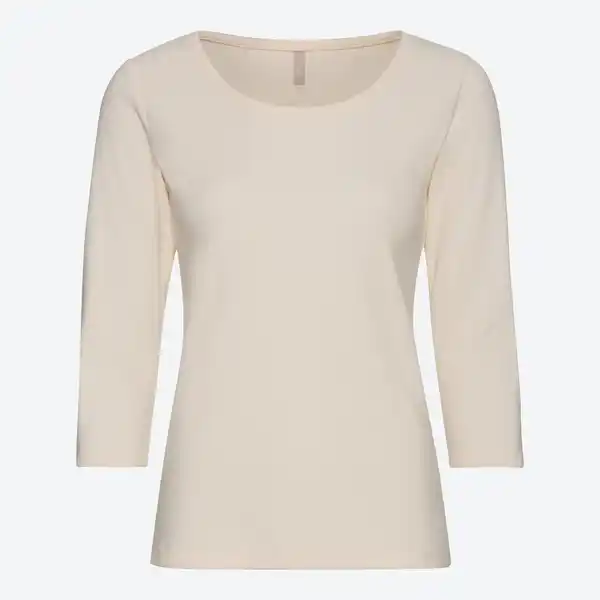 Bild 1 von Damen-Shirt mit 3/4-Arm in Rippstrick