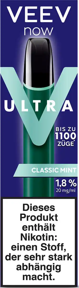 Bild 1 von VEEV VEEV NOW ULTRA Classic Mint 20mgml Nikotin 18, 20 ml