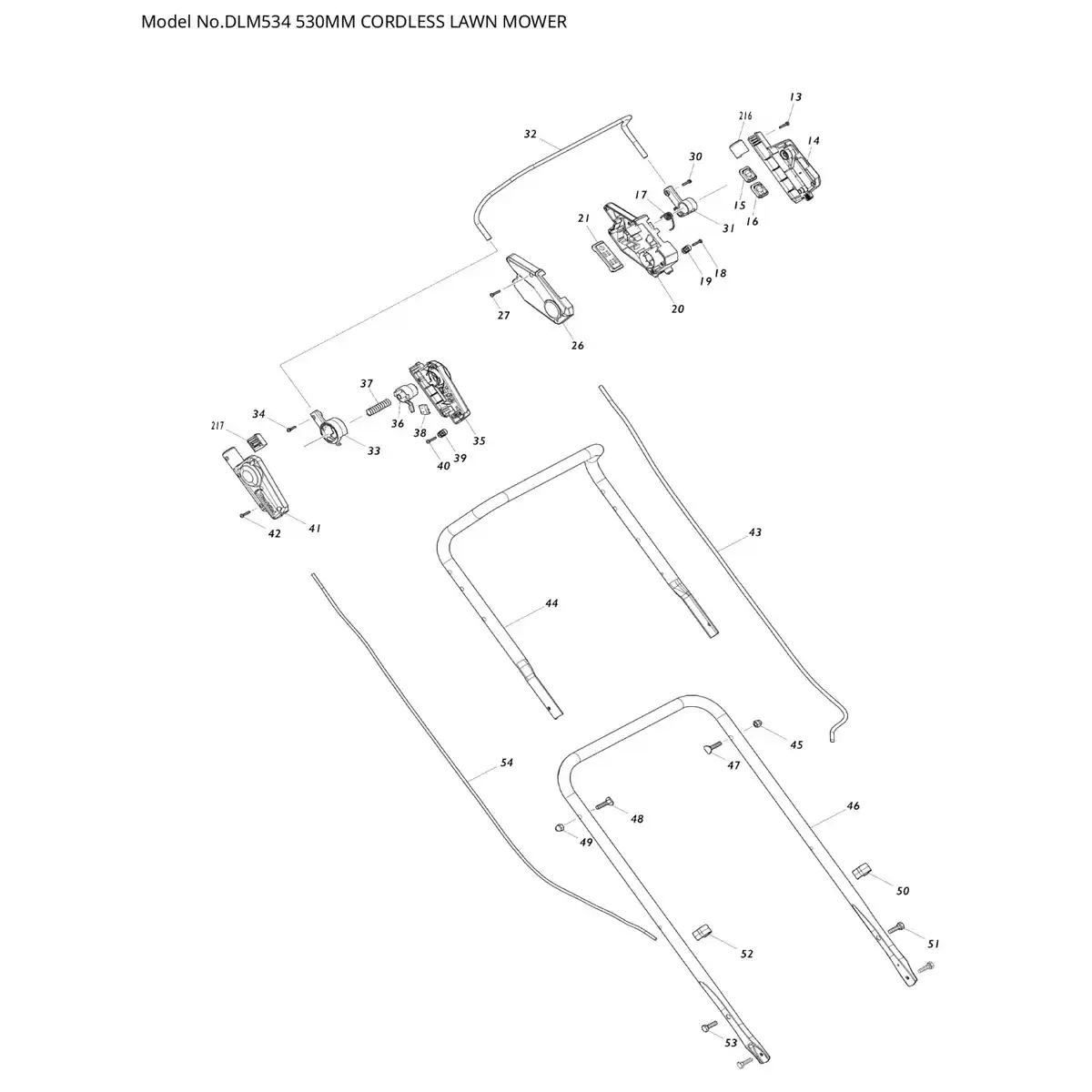 Bild 2 von Makita Akku-Rasenmäher DLM534Z