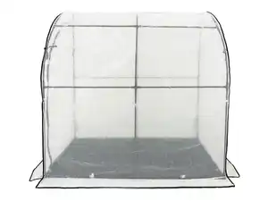 Ganzjahres-Gewächshaus mit isolierender Bodenmatte, ca. 200x100x200 cm – Transparent