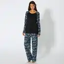 Bild 1 von Damen-Pyjama mit Schmetterlingsmuster, 2-teilig
