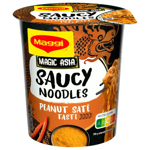 Bild 1 von Maggi Magic Asia Saucy Noodles Peanut Saté Taste 75g