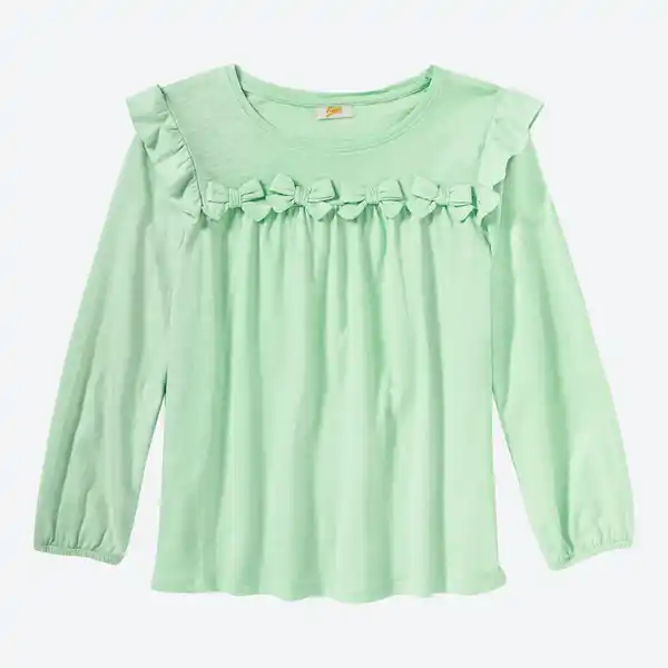 Bild 1 von Kinder-Mädchen-Shirt mit Schleifenapplikation
