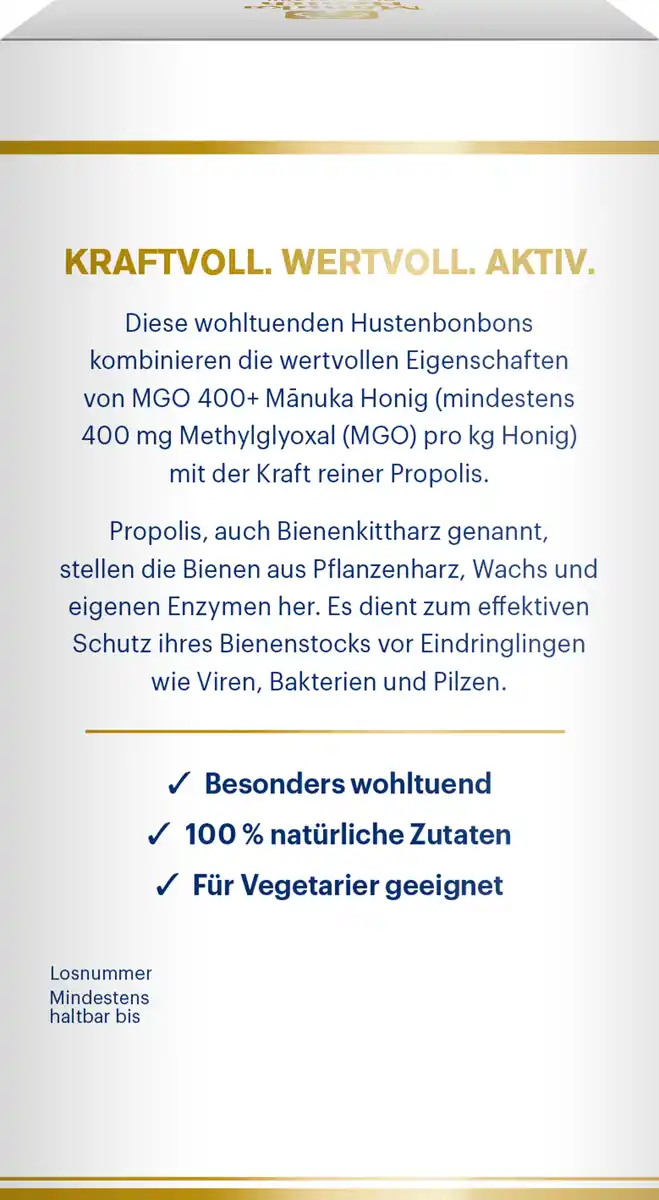 Bild 4 von manuka health Manuka Honig Hustenbonbons MGO 400+ mit der Kraft reiner Propolis, 100 g