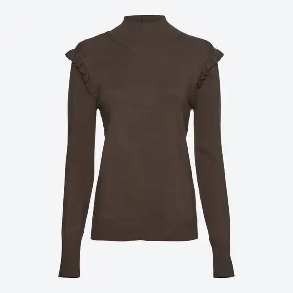 Bild 2 von Damen-Pullover mit Rüschen an den Schultern