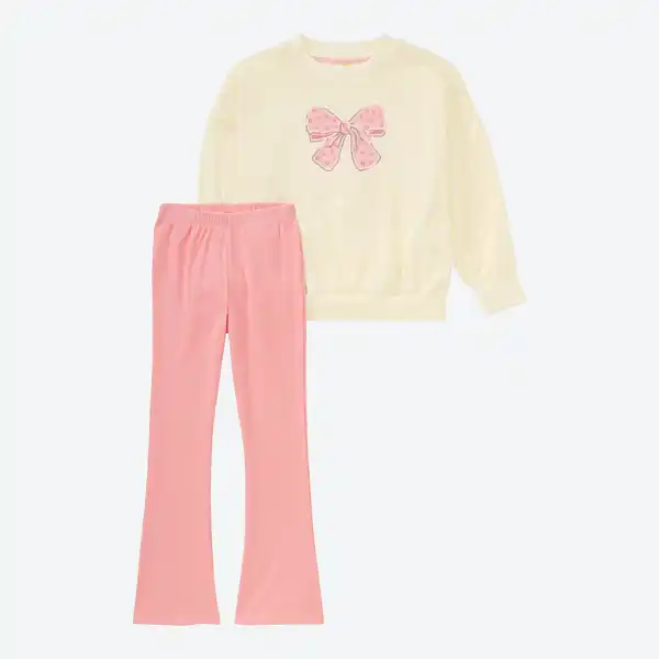 Bild 1 von Kinder-Mädchen-Set mit Glitzerdruck, 2-teilig